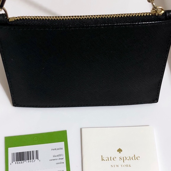 Kate Spade Black zipper Wallet Wristlet - Picture 4 of 5